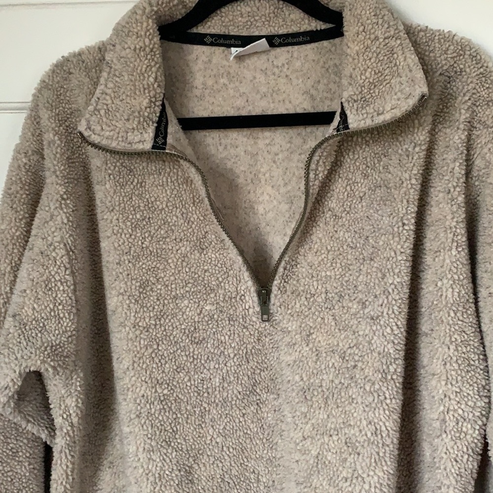 Columbia 1/4 Zip Cozy Pullover. Size Large GUC